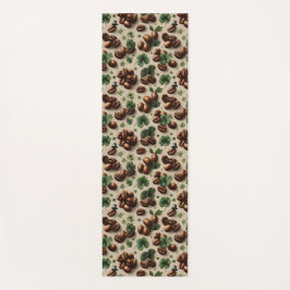 St. Patrick’s Day Coffee & Shamrock Pattern Yogamat