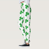 St. Patrick’s Day Green Faux Glitter Shamrock Leggings (Links)