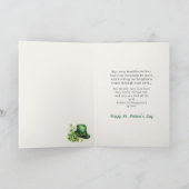 St. Patrick’s Day Leprechaun Funny Card Kaart (Binnen)