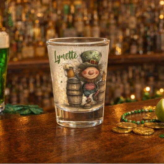St. Patrick’s Day Leprechaun Toast Shot Glass Glas