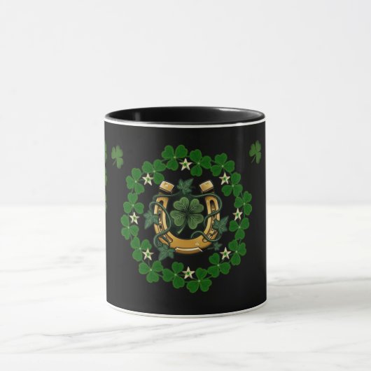 St. Patrick’s Day Lucky Charm Horseshoe Mug  (Centre)