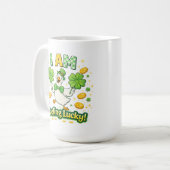St Patrick’s Day Mug 15 oz – I Am Feeling Lucky  (Devant gauche)