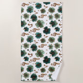 St. Patrick’s Day Musical Shamrock Strandlaken (Voorkant)