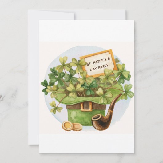 St. Patrick’s Day Party Invitation with Lucky (Dos)