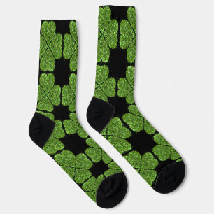 St. Patrick’s day schittert glittergroene shamrock Sokken
