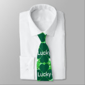 St. Patrick’s day schittert glittergroene shamrock Stropdas (Gebonden)