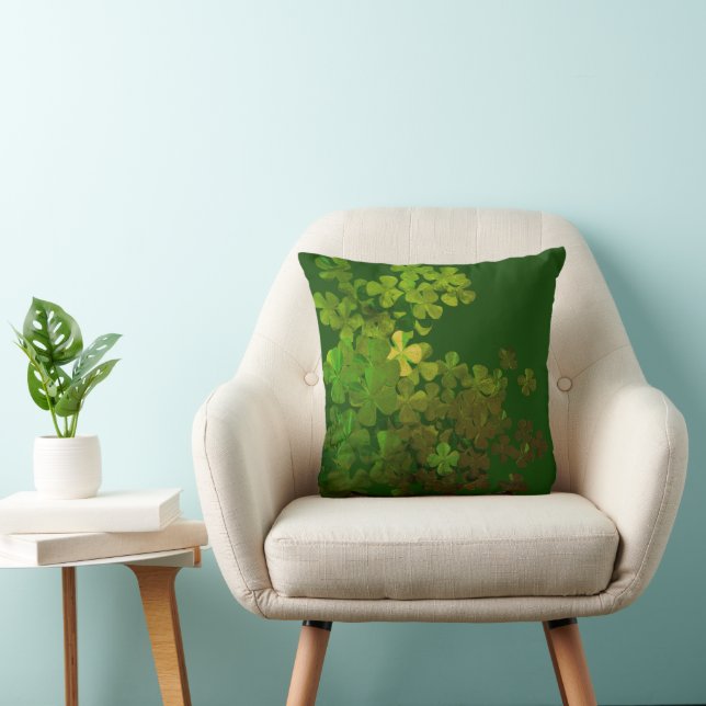 St. Patrick’s Day Shamrock Kussen (Stoel)