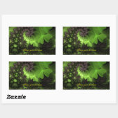 St Patrick Shamrock Field Rechthoekige Sticker (Vel)