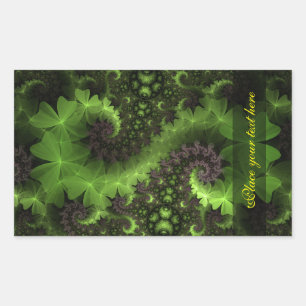St Patrick Shamrock Field Rechthoekige Sticker