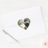 ST.PATRICK SHAMROCK HART BRUILOFT FOTOSJABLOON HART STICKER (Envelop)