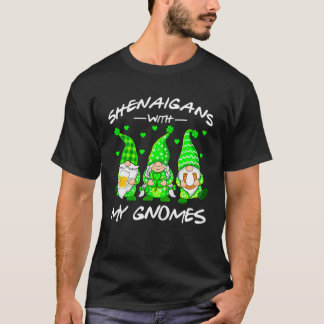 St Patrick Shenanigans met Gnomen Gnomen Mannen Wo T-shirt