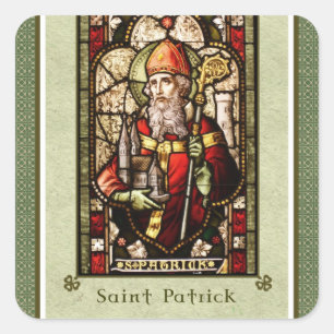 St. Patrick   Stickers Carrés de la Saint-Patrick