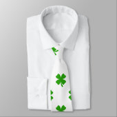 st patrick trèfle émoji mens necktie cravate (Attaché)