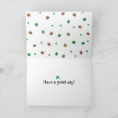 St Patrick van BuzzAboutBees het wenskaart van de Kaart (Binnen)