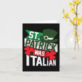 St. Patrick was Italiaans Fun St. Patrick's Day  Kaart (Gele Bloem)