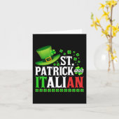 St. Patrick was Italiaans St. Patrick's Day Hoed C Kaart (Gele Bloem)