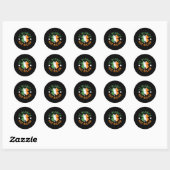 St Patrick was Italiaans St Patrick's Day Ronde Sticker (Vel)