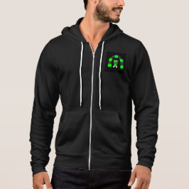 St. Patrick'FrankenCheese Mannen volledig-Zip Hook Hoodie