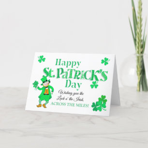 St. Patrick's Across the Miles Kabouterkaart Feestdagen Kaart