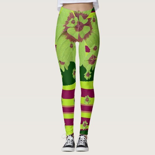 St. Patrick's - All Clover-ed Up Shamrock Leggings (Voorkant)