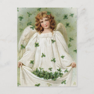 St. Patricks Angel brengt je veel geluk Briefkaart