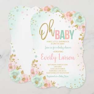 St. Patrick's Baby shower Invitation Irlandaise Do
