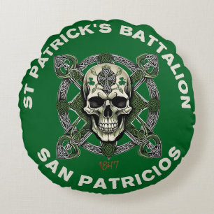 St Patricks Bataljon San Patricios Iers-Mexicaans Rond Kussen