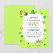 St. Patrick's Birthday Costume Party Invitation Kaart (Voorkant / Achterkant)