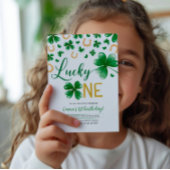 St. Patrick's Birthday Invitation Lucky One Party