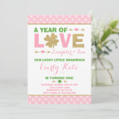 St. Patrick's Birthday Invitation Petit Shamrock (Debout devant)