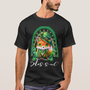 St Patrick's Blessed Cute Rainbow Schattige Christ T-shirt