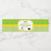 St Patricks Boy Baby shower Party Waterfles Etiket (Enkel label)