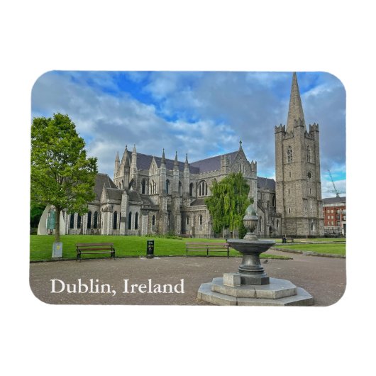 St. Patrick's Cathedral Dublin, Ierland Magnet 2 Magneet (Horizontaal)
