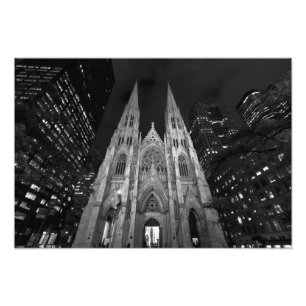 St. Patrick's Cathedral, New York City Photo Print Foto Afdruk