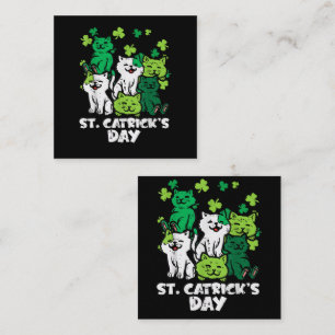 St Patricks Catricks Dag Katten Saint Pattys Klantenkaartje