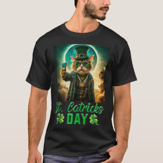 St Patricks Catricks Dag Katten Sint Pattys Dag T-shirt