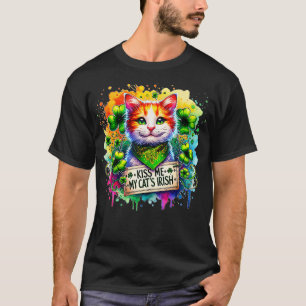 St Patricks Catricks Day Cats Saint Pattys Women G T-shirt
