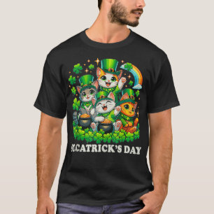 St Patricks Catricks Day Cats Saint Pattys Women G T-shirt