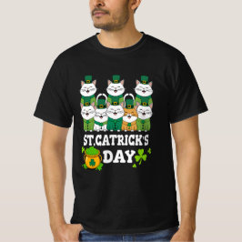 St. Patrick's Catricks Day Katten voor alle leefti T-shirt