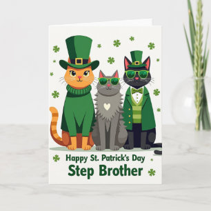St. Patricks Cats Stiefbroer Kaart