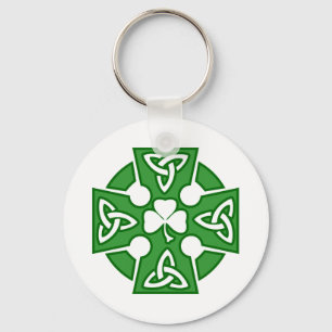 St Patrick's Celtic cross Sleutelhanger