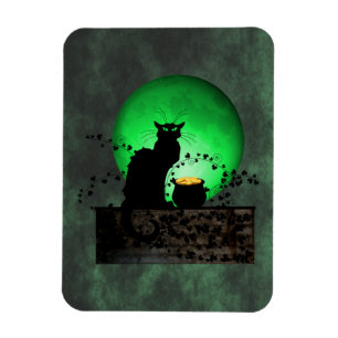 St. Patrick's Chat Noir Magneet