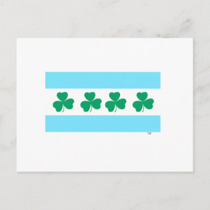 St. Patrick's Chicago Dye the River Green Briefkaart