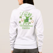 St. Patrick's Chihuahua mama Hoodie (Achterkant)