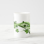 St. Patrick's Clover Bone China Mug (Devant)