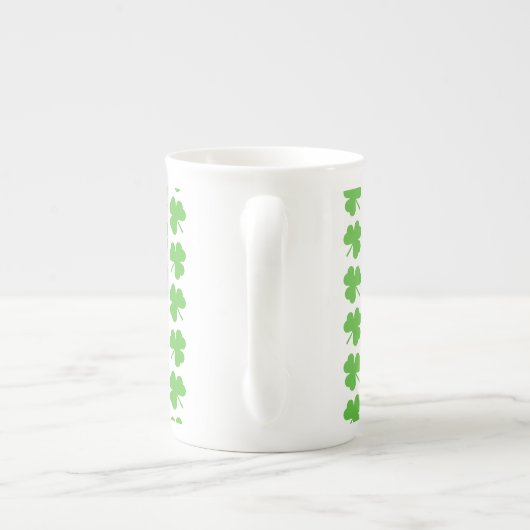 St. Patrick's Clover Bone China Mug (Dos)