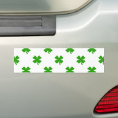 st patricks clover emoji bumpersticker (Op auto)