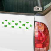st patricks clover emoji bumpersticker (Op Truck)