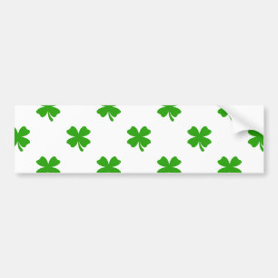 st patricks clover emoji bumpersticker