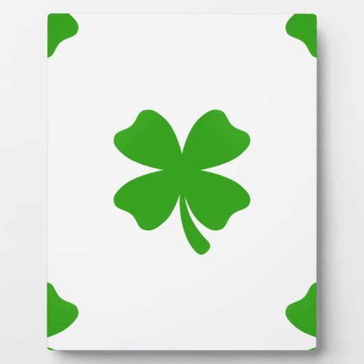 st patricks clover emoji fotoplaat (Voorkant)